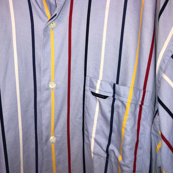 Alex Cannon Striped Multi Color Button Down Shirt - Picture 4 of 8